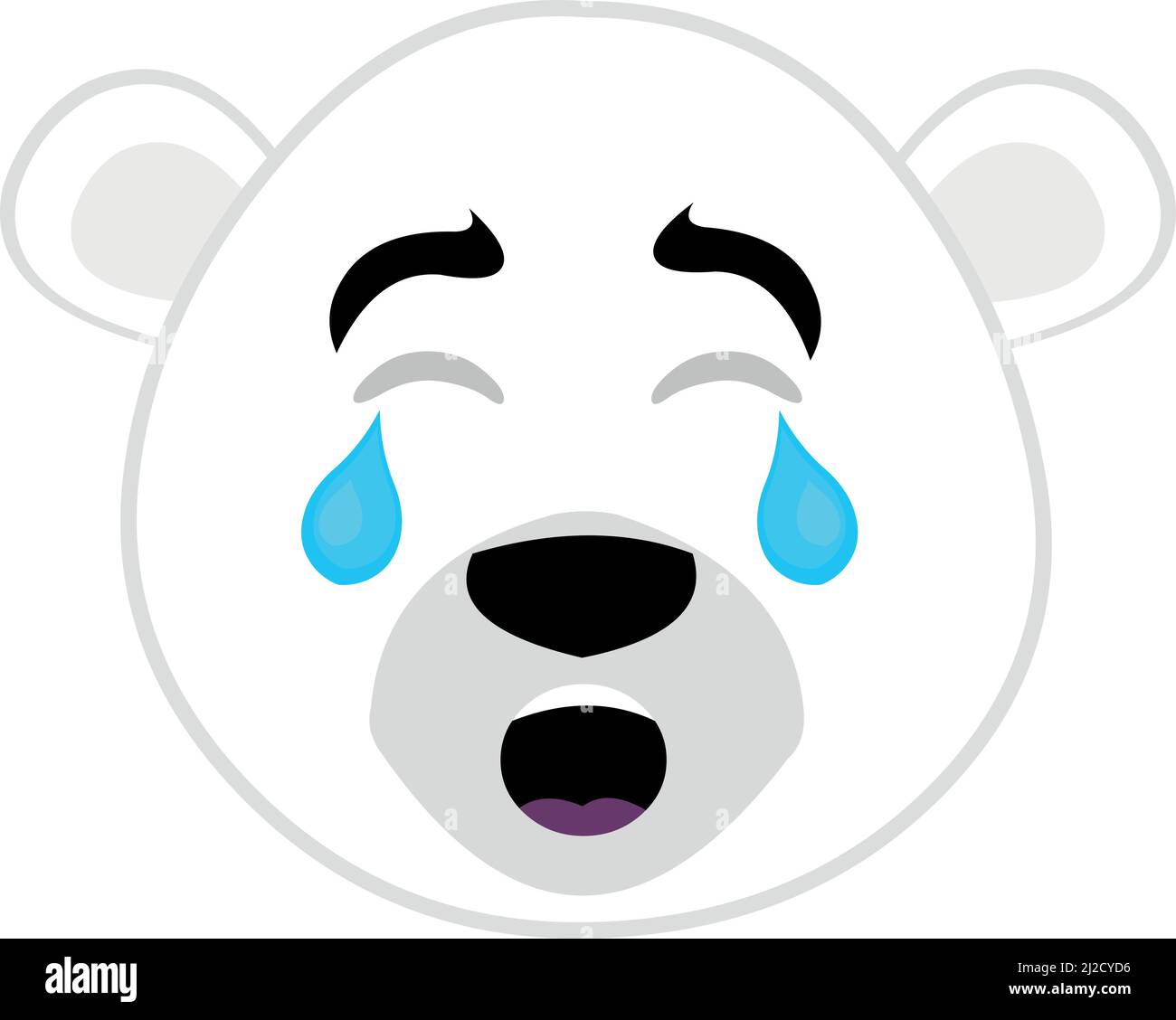 Oso de peluche triste llorando Imágenes vectoriales de stock - Alamy