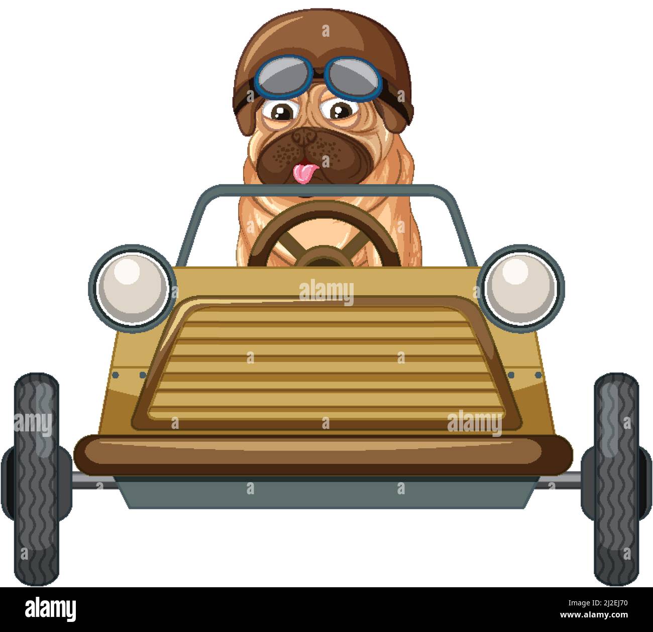 Perro conduciendo un coche Imágenes recortadas de stock - Alamy