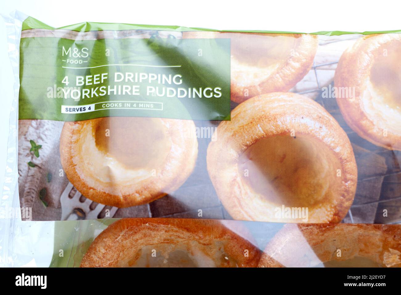 Mands 4 Puddings de Yorkshire para Perfusión de Carne Foto de stock