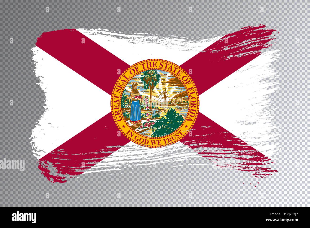 Bandera del estado de Florida, bandera de Florida fondo transparente