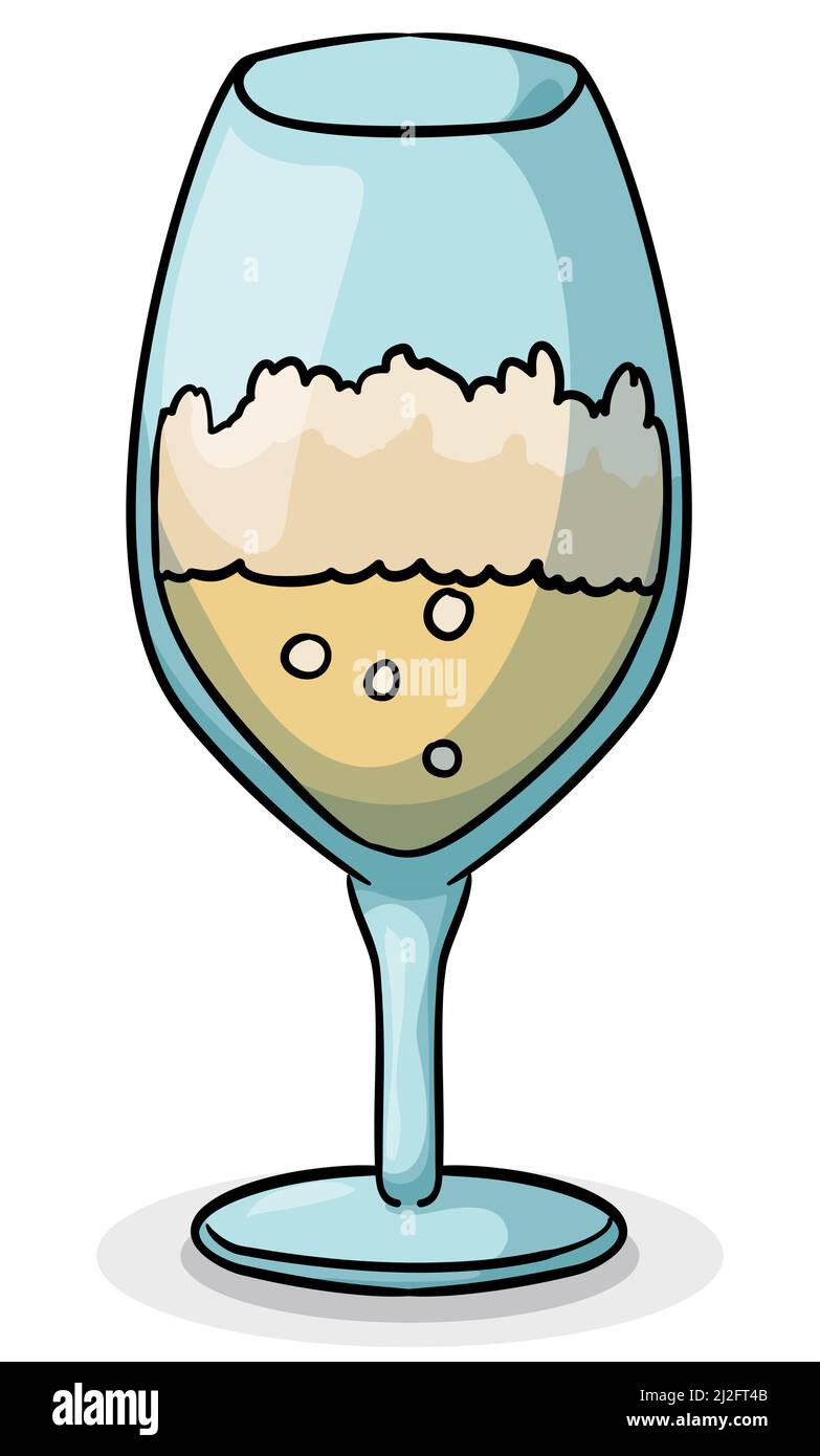 https://c8.alamy.com/compes/2j2ft4b/copa-de-vino-aislada-llena-de-champan-y-deliciosa-espuma-en-estilo-de-dibujos-animados-2j2ft4b.jpg