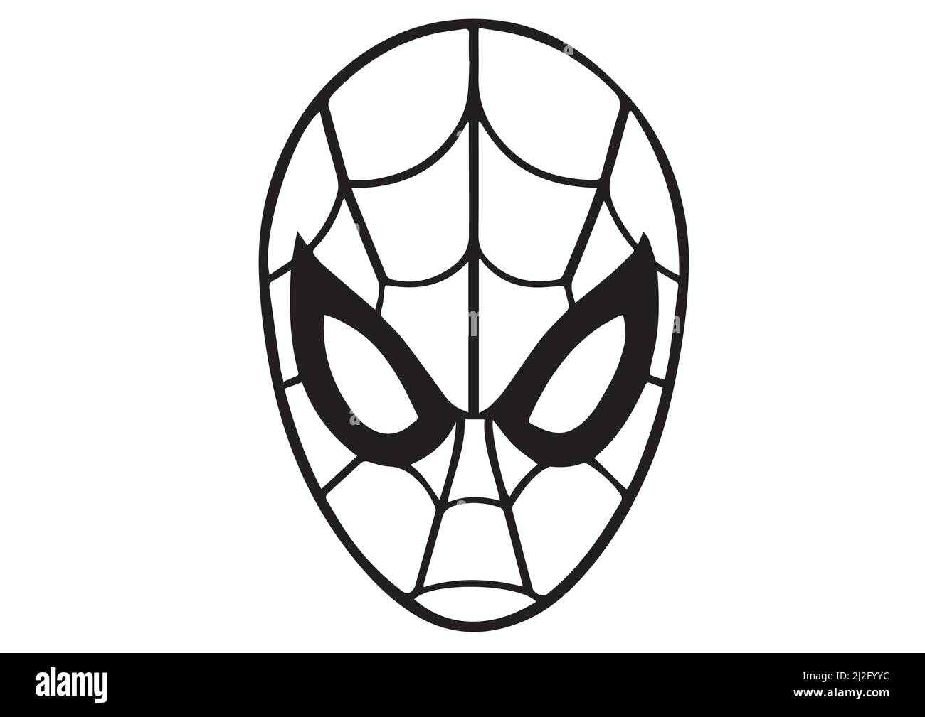 Dibujo De Spiderman Blanco Y Negro Im genes Vectoriales De Stock Alamy