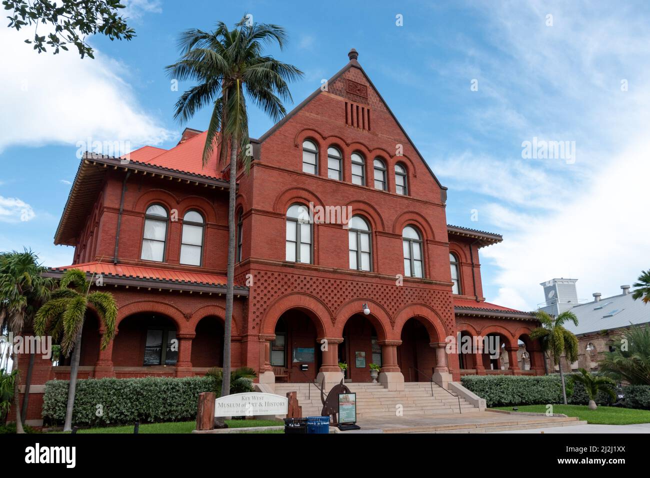 Museo de historia del arte de key west en la aduana fotografías e