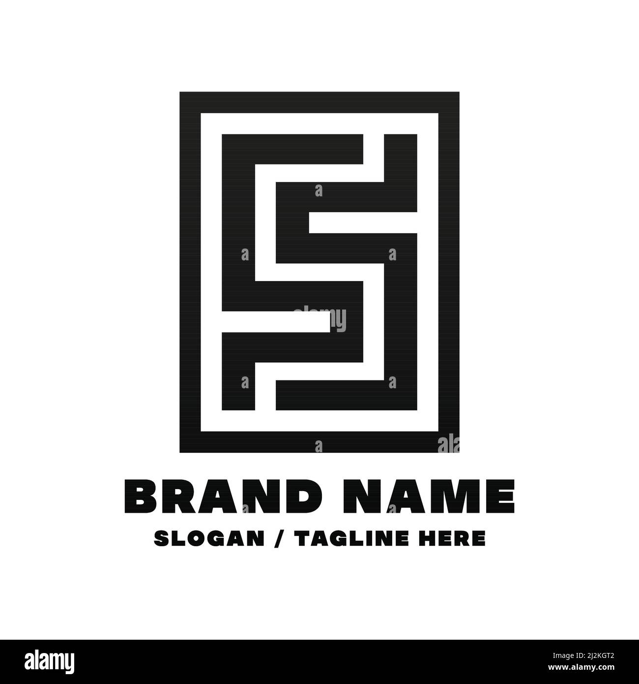 Plantilla de diseño del logotipo de la letra S. Este logotipo es muy