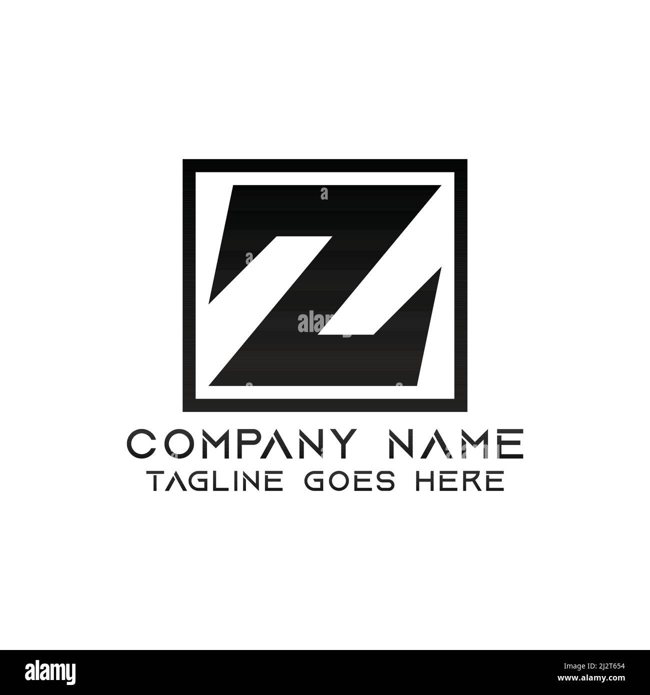 Plantilla de diseño del logotipo de la letra Z. Este logotipo es muy