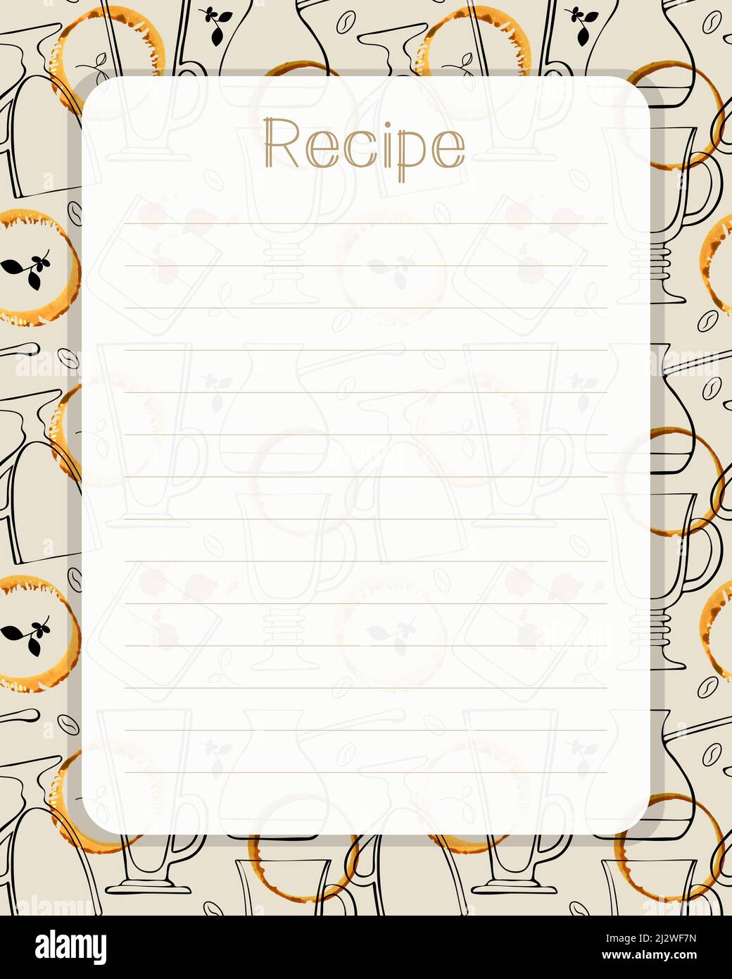 Libro de recetas en blanco con utensilios de cocina sobre fondo blanco  Fotografía de stock - Alamy