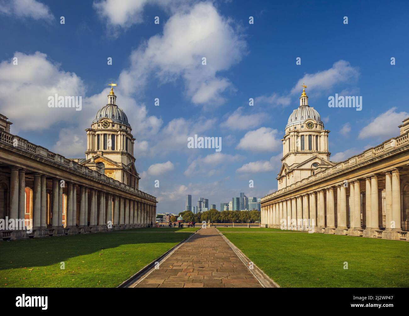 El Old Royal Naval College Greenwich, Londres. Foto de stock