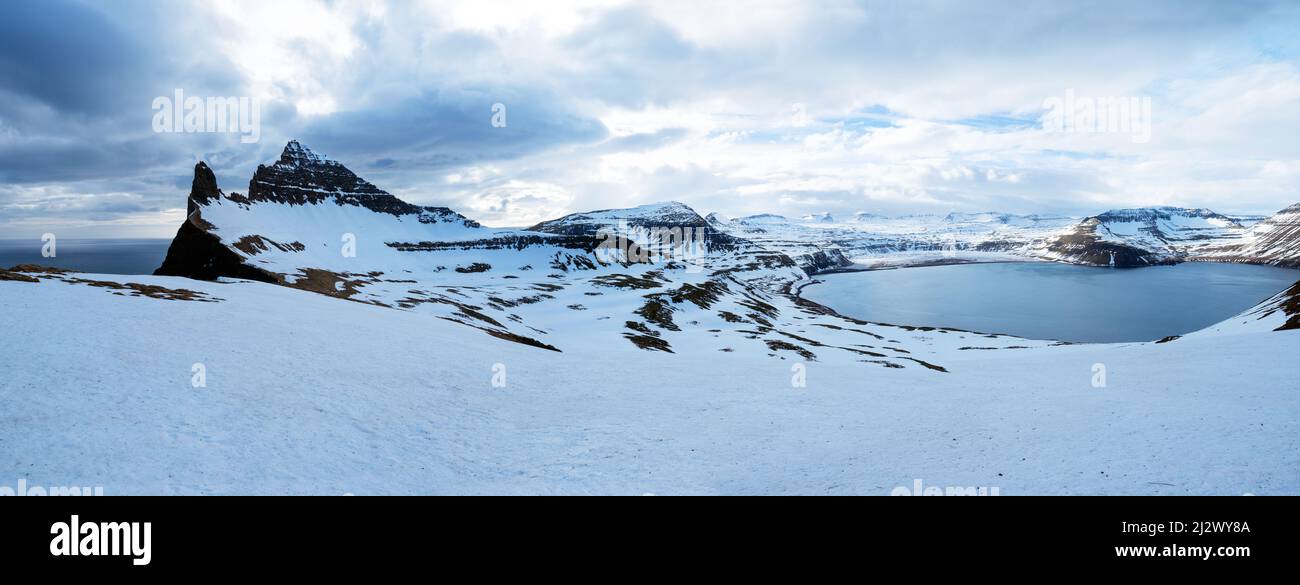 Reserva Natural de Hornstrandir, Bahía de Hornvik, Islandia, Europa Foto de stock