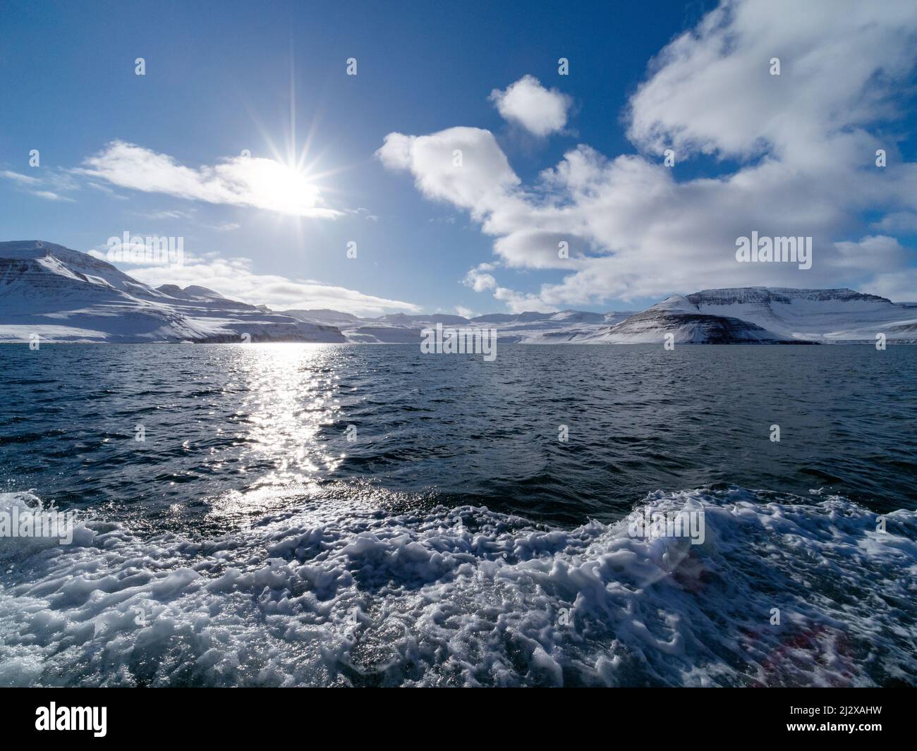 Hornvik Bay, Westfjords, Islandia, Europa Foto de stock