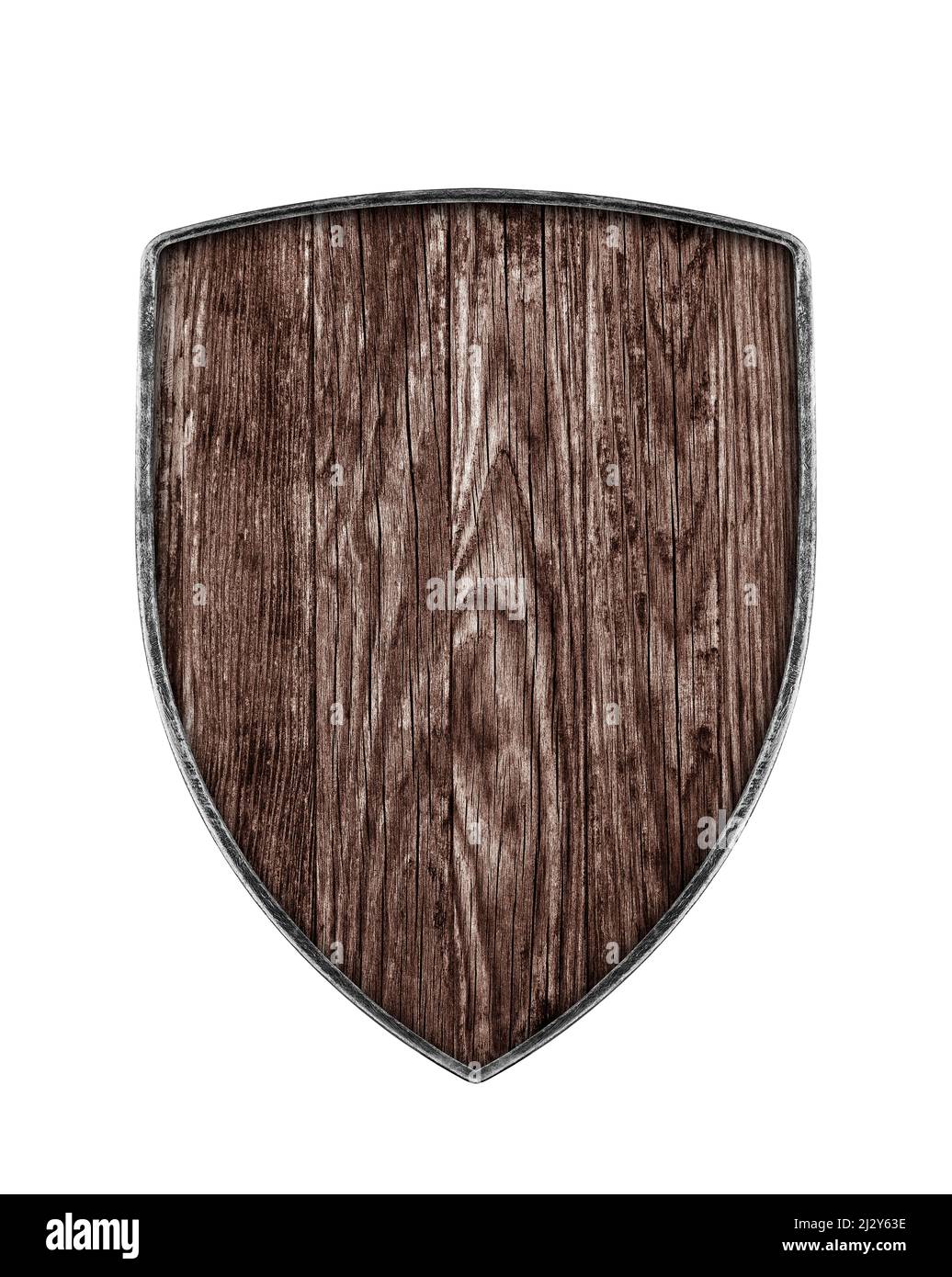 Escudo de madera antiguos vikingos aislado ilustración 3d Fotografía de  stock - Alamy