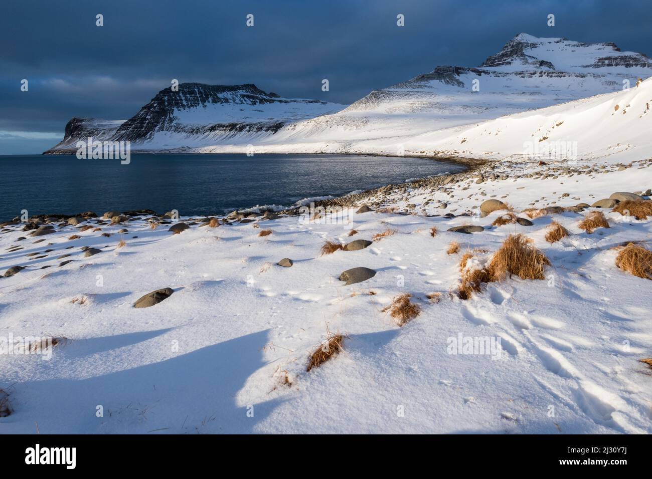 Reserva Natural de Hornstrandir, Bahía de Hornvik, Islandia, Europa Foto de stock