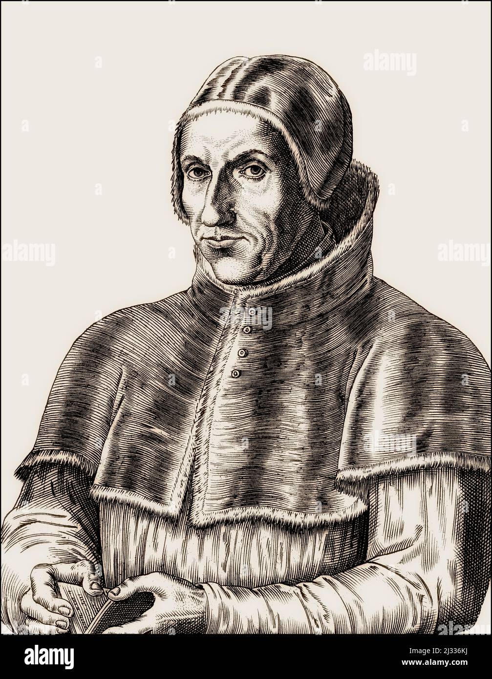 Papa Adriano VI, 1459 – 1523, Obispo de Roma desde 1522 hasta su muerte Foto de stock