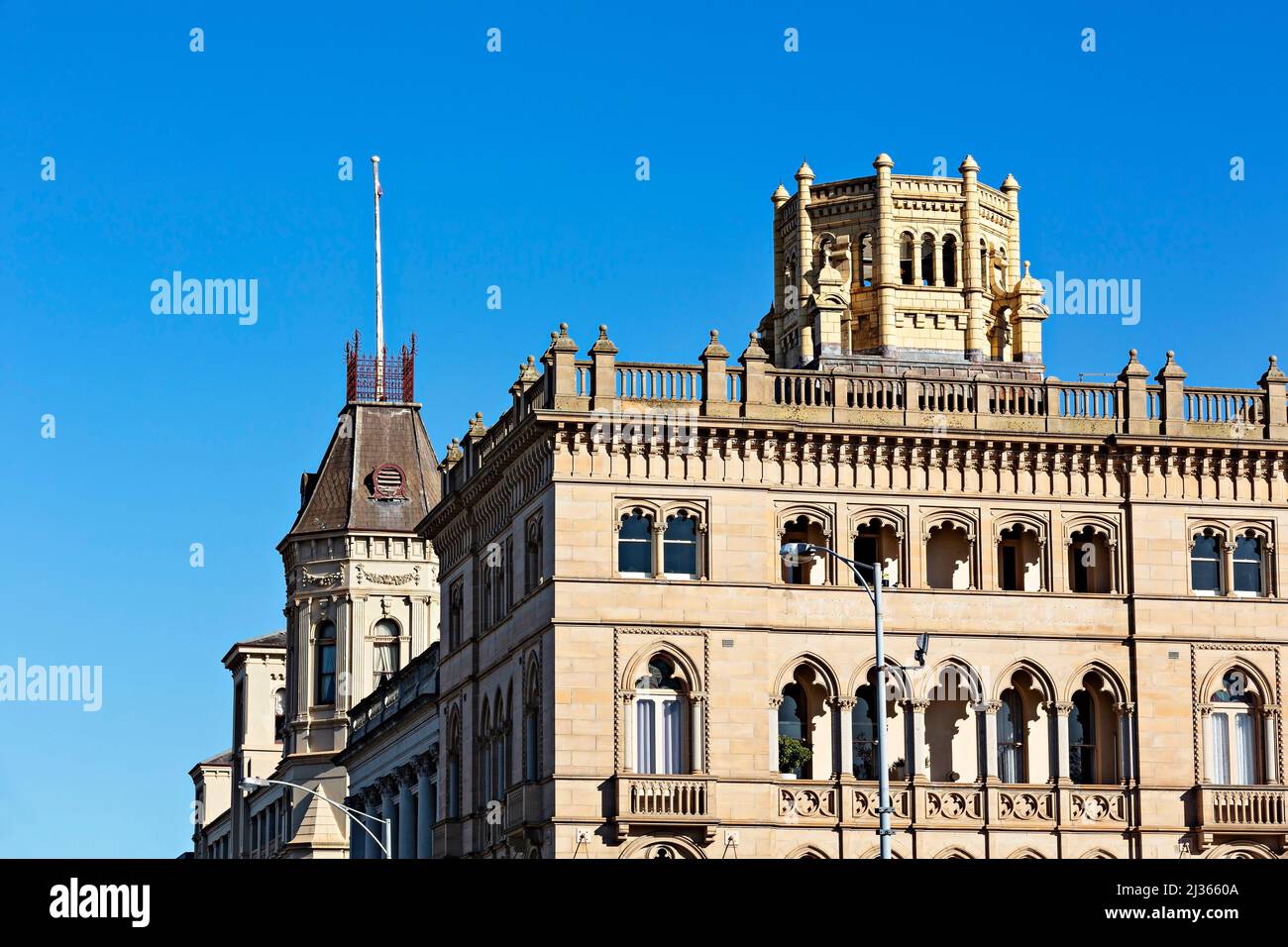 Ballarat Australia / El hermoso estilo gótico de Ballarat antiguo edificio de la Mutual Nacional. Foto de stock