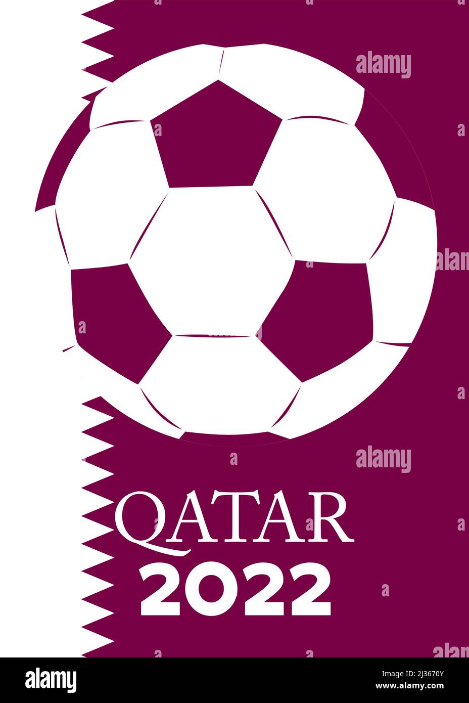 Cartel de la Copa Mundial de Fútbol de Qatar 2022. Plantilla de banner para  evento de fútbol. Publicación en medios sociales para invitación o portada  de libro Imagen Vector de stock - Alamy