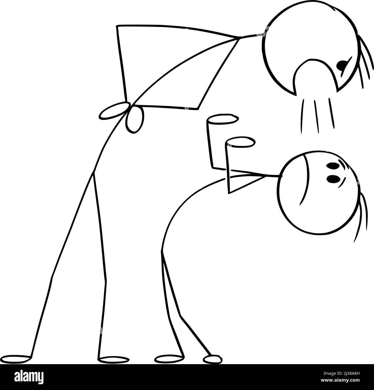 Dos personas discutiendo o peleando , Vector Cartoon Stick Ilustración  Imagen Vector de stock - Alamy