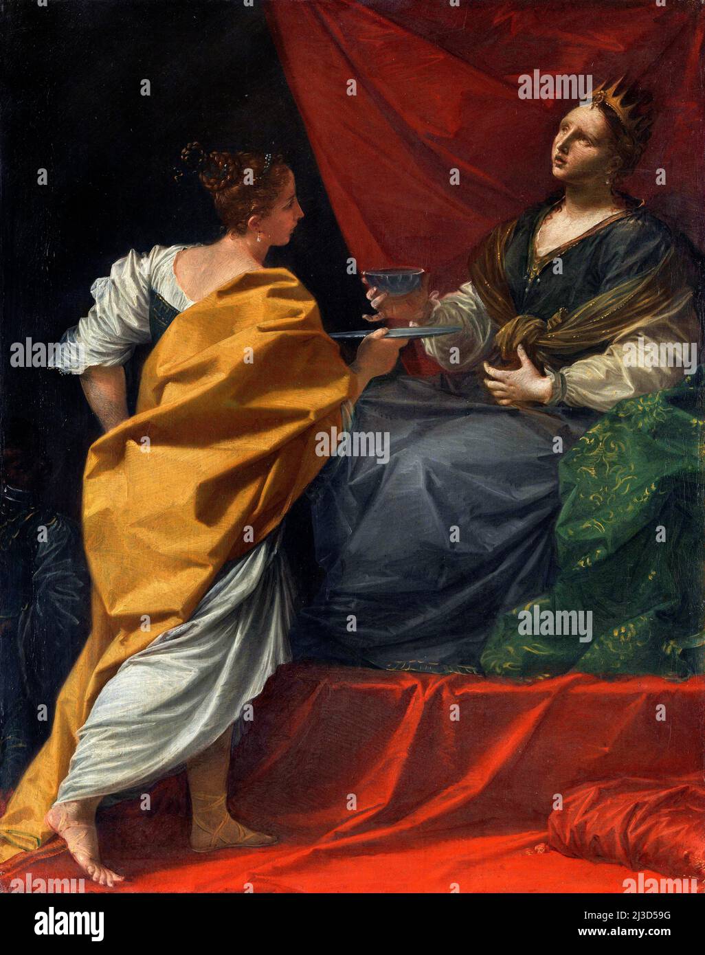 Artemisia bebiendo las cenizas de Mausolus por el rococo italiano, Donato Creti (1671-1749), óleo sobre lienzo, c. 1713/14 Foto de stock