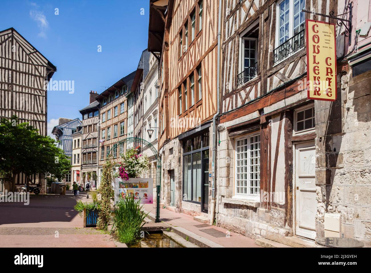 Francia, Sena Marítimo (76), Rouen, rue Eau de Robec, Francia, Sena