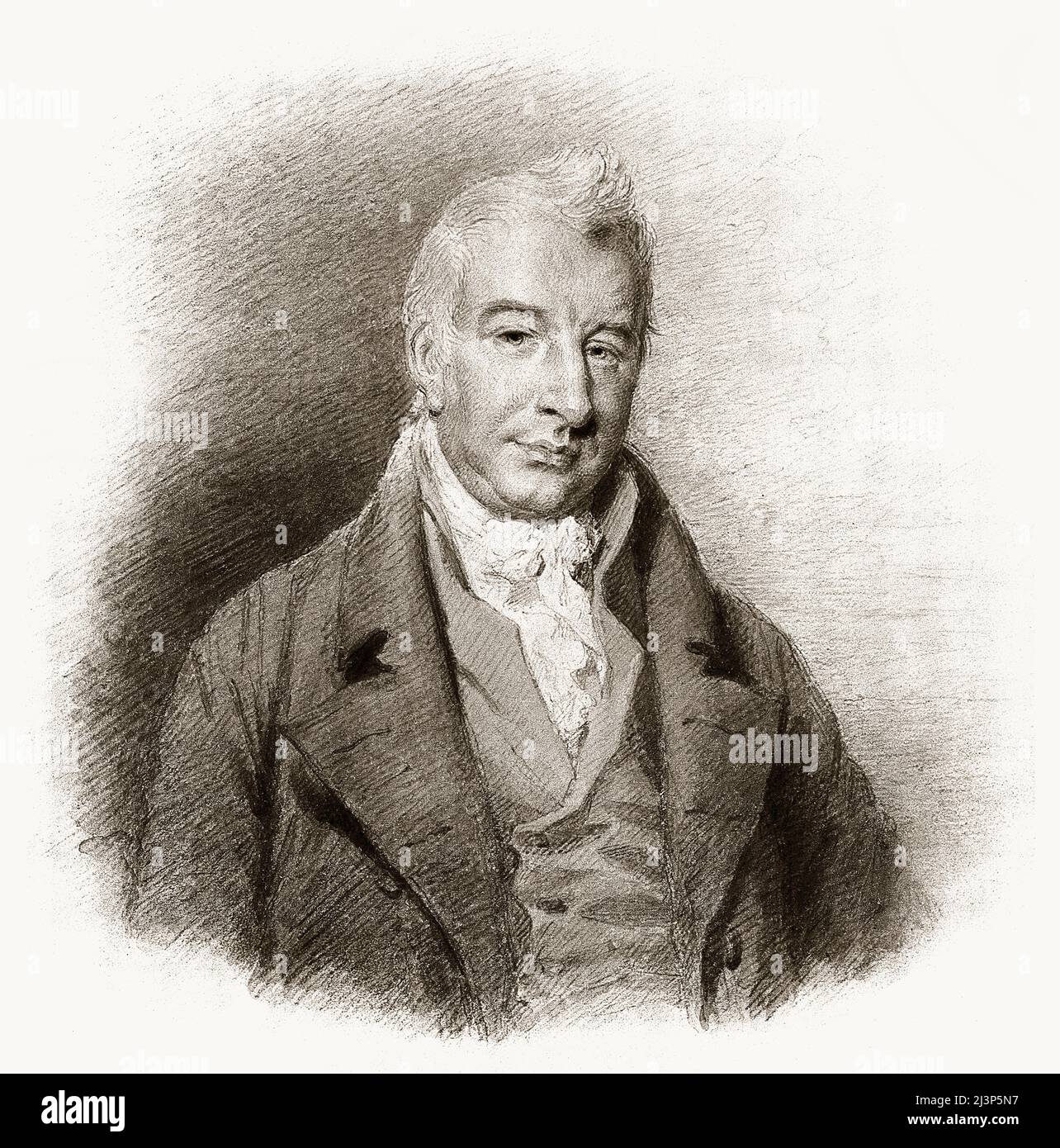 John Ferriar, de 1761 a 1815 años, médico escocés y poeta Foto de stock