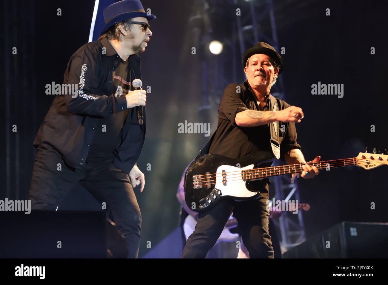 Sao Paulo, Sao Paulo, Brasil. 10th de Abr de 2022. (INT) Muestra de la  banda Camisa de Venus en Rock Brasil 40 años, en Sao Paulo. 10 de abril de  2022, Sao