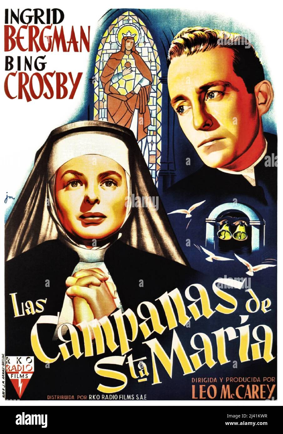 INGRID BERGMAN Y BING CROSBY EN LAS CAMPANAS DE ST MARY'S (1945), DIRIGIDA  POR LEO MCCAREY. Crédito: RKO / Álbum Fotografía de stock - Alamy