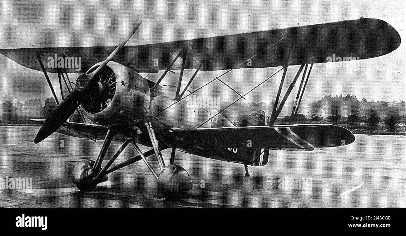 Armstrong Whitworth Scimititar. Uno de los cuatro para el Servicio Aéreo del Ejército de Noruega, septiembre de 1935 Foto de stock