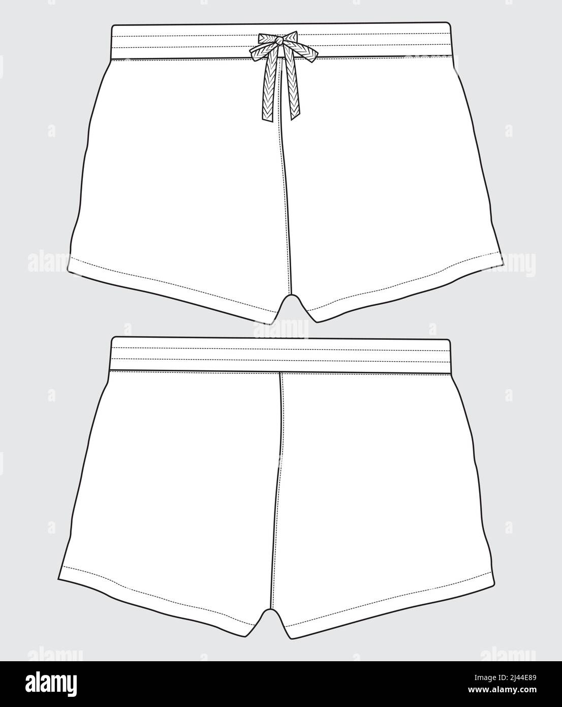 Pantalones cortos cortos blancos Im genes de stock en blanco y