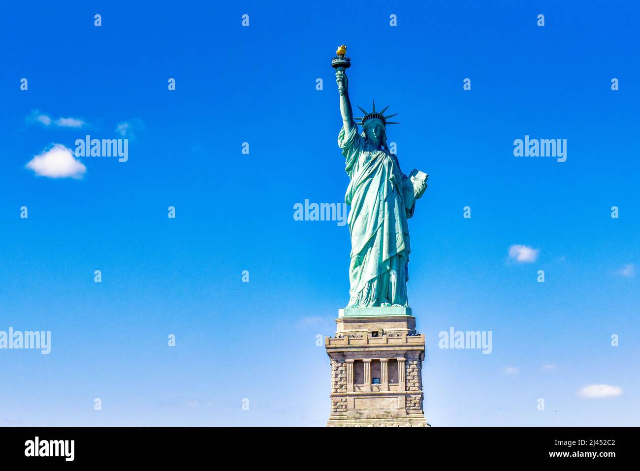 Estatua de la Libertad, Nueva York, EE.UU., Foto de stock