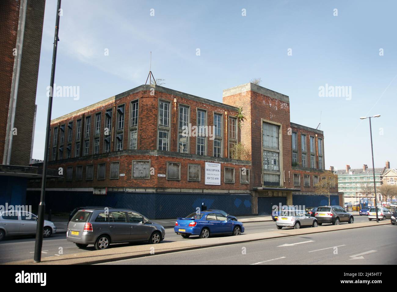 Proyecto de desarrollo de Albion Square. Kingston upon Hull. Demolición y reconstrucción de la antigua tienda Edwin Davis en Bond Street, Hull Foto de stock