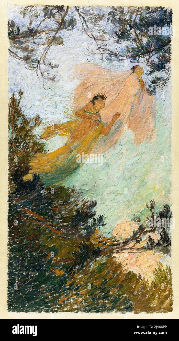 Henri Martin, Les Muses, pintura 1899 Foto de stock