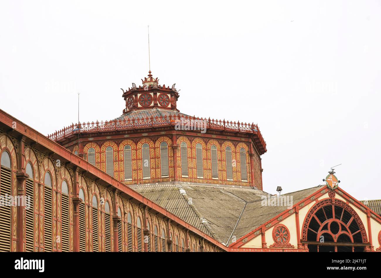 Obras de reforma del Mercat de Sant Antoni en Barcelona, Catalunya, España,  Europa Fotografía de stock - Alamy