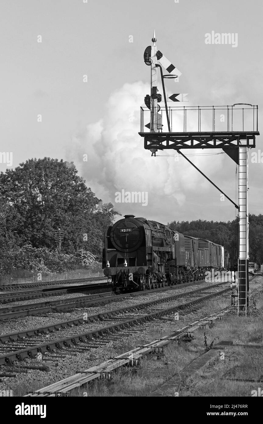 Antiguo ferrocarril midland Imágenes de stock en blanco y negro - Alamy