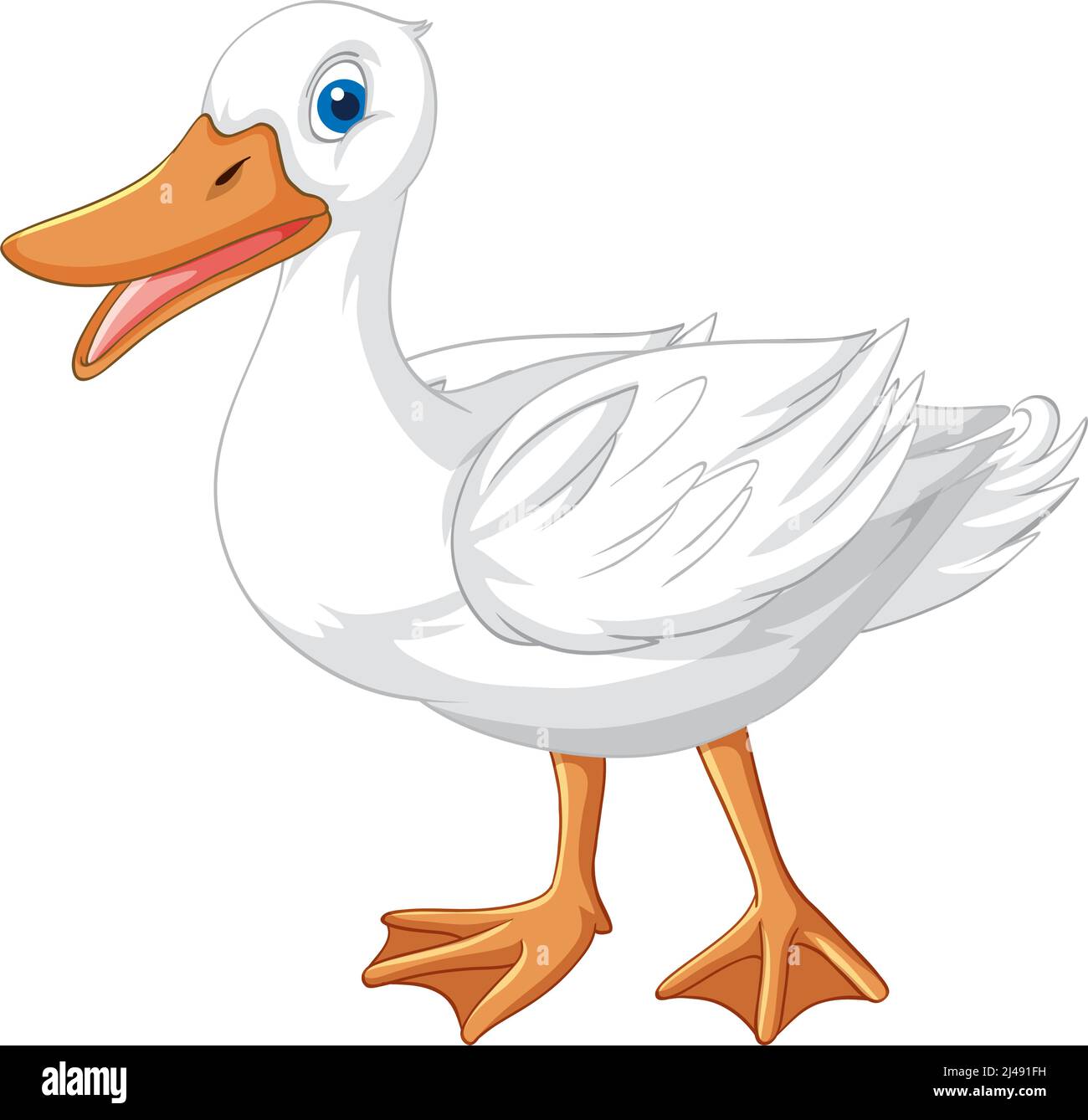 Personaje de dibujos animados de pato blanco sobre ilustración de fondo blanco Imagen Vector de stock - Alamy Personaje de dibujos animados de pato blanco sobre ilustración de fondo blanco Imagen Vector de stock - Alamy