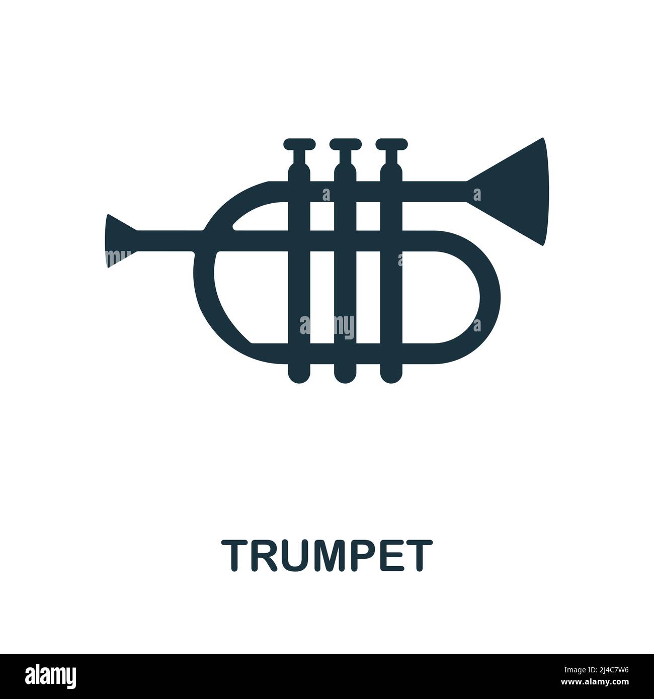 Juguete De Trompeta De Latón. Icono De Color De Música De Orquesta  Ilustración del Vector - Ilustración de objeto, juguete: 268196628