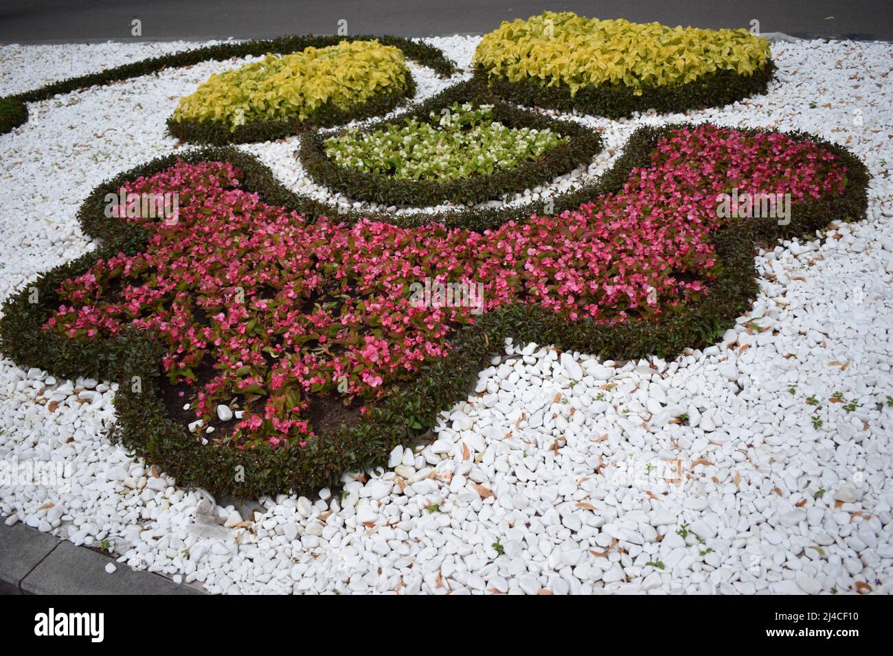 Jardín con piedras blancas y rojas  Jardin piedras blancas, Jardín con  piedras, Jardines