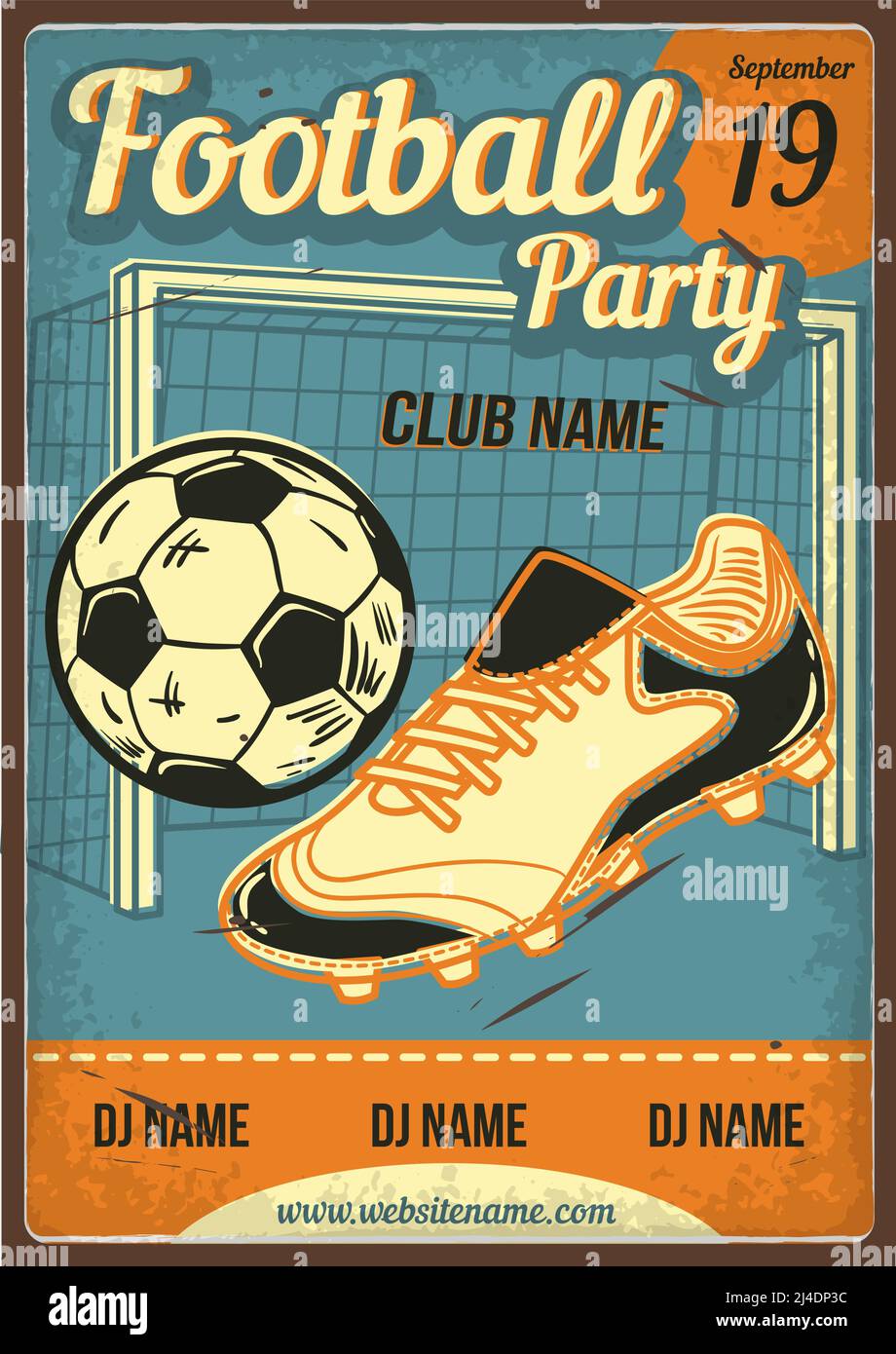 Publicidad para el fútbol americano Imágenes vectoriales de stock - Alamy