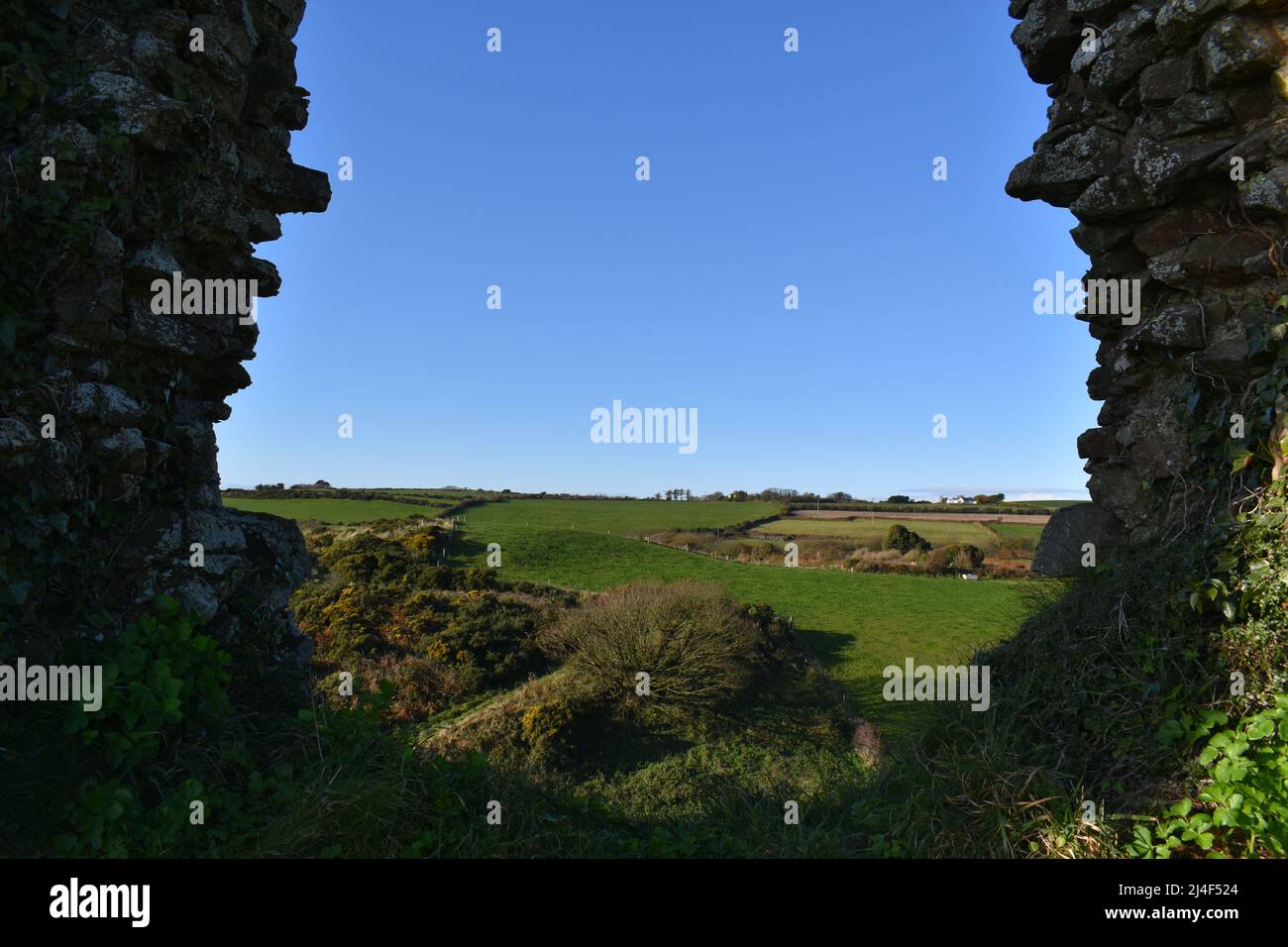Castillo de Dunhill, Condado de Waterford, Irlanda, Paisaje, Ruin