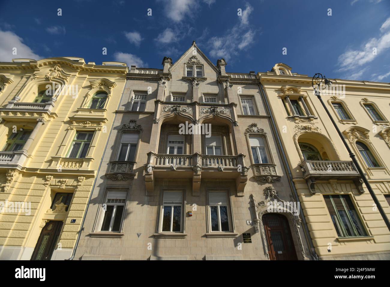 Zagreb: Calle Boskoviceva. Croacia Foto de stock