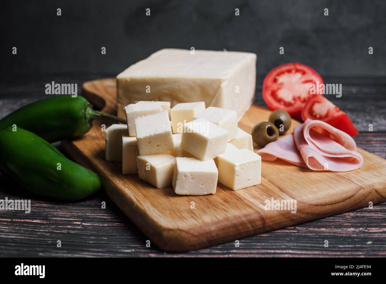 Queso Chihuahua mexicano o queso menonita de México América Latina Fotografía de stock Alamy