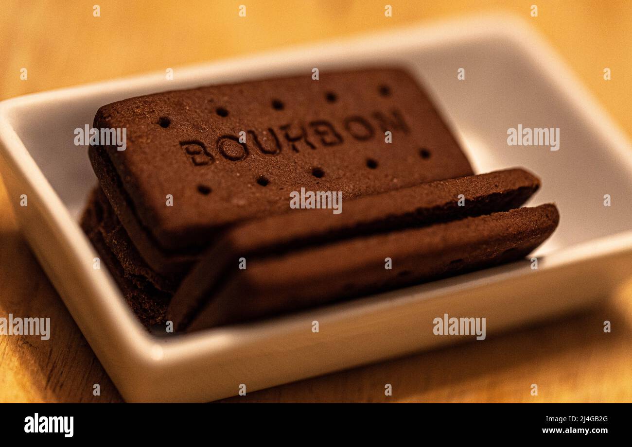 Bourbon galletas Foto de stock