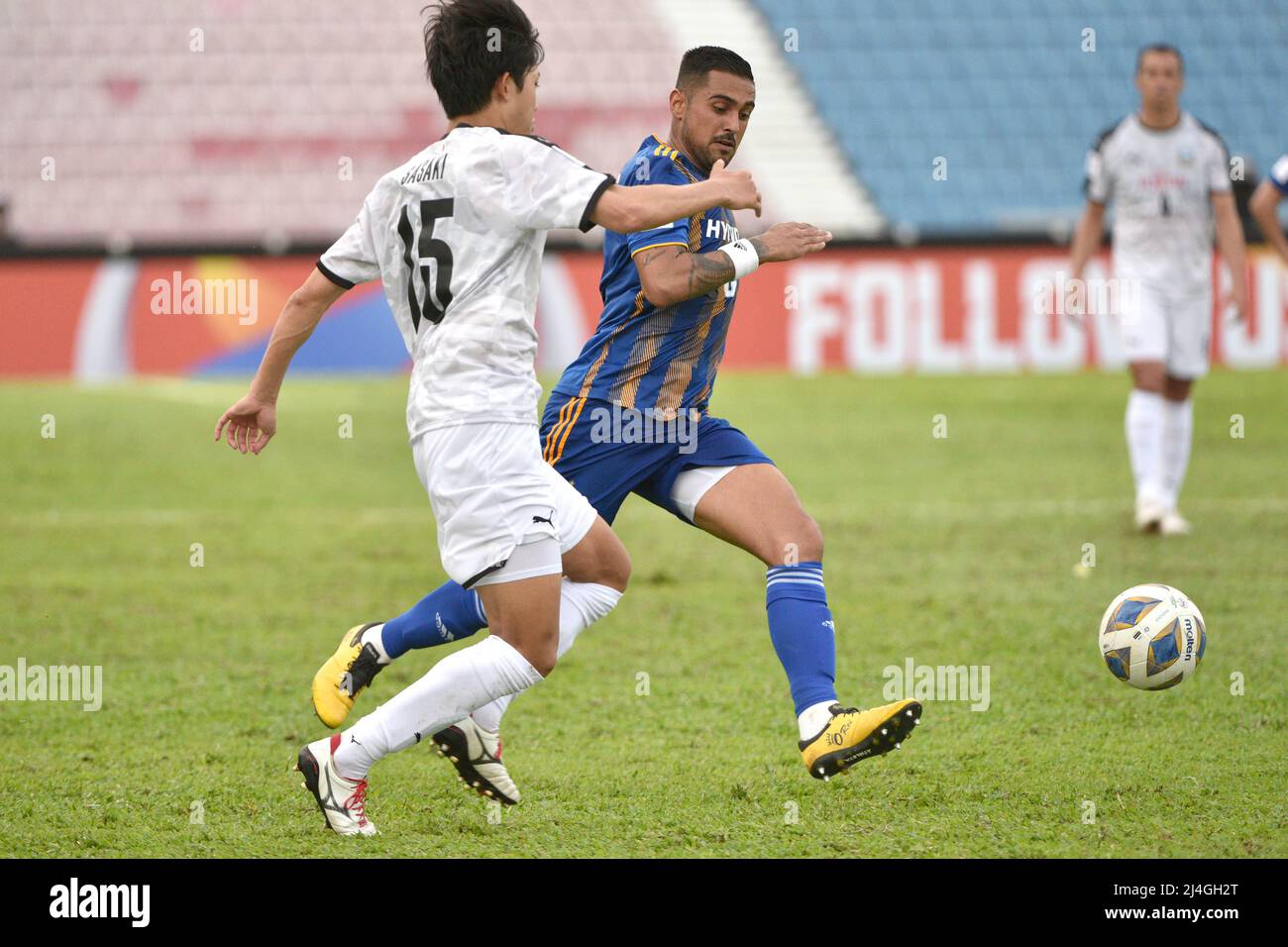 Johor Bahru Malasia 15th De Abr De 22 Asahi Sasaki L De Kawasaki Frontale Compite Durante El Partido De La Liga De Campeones De La Afc 22 Grupo I Entre Kawasaki Frontale