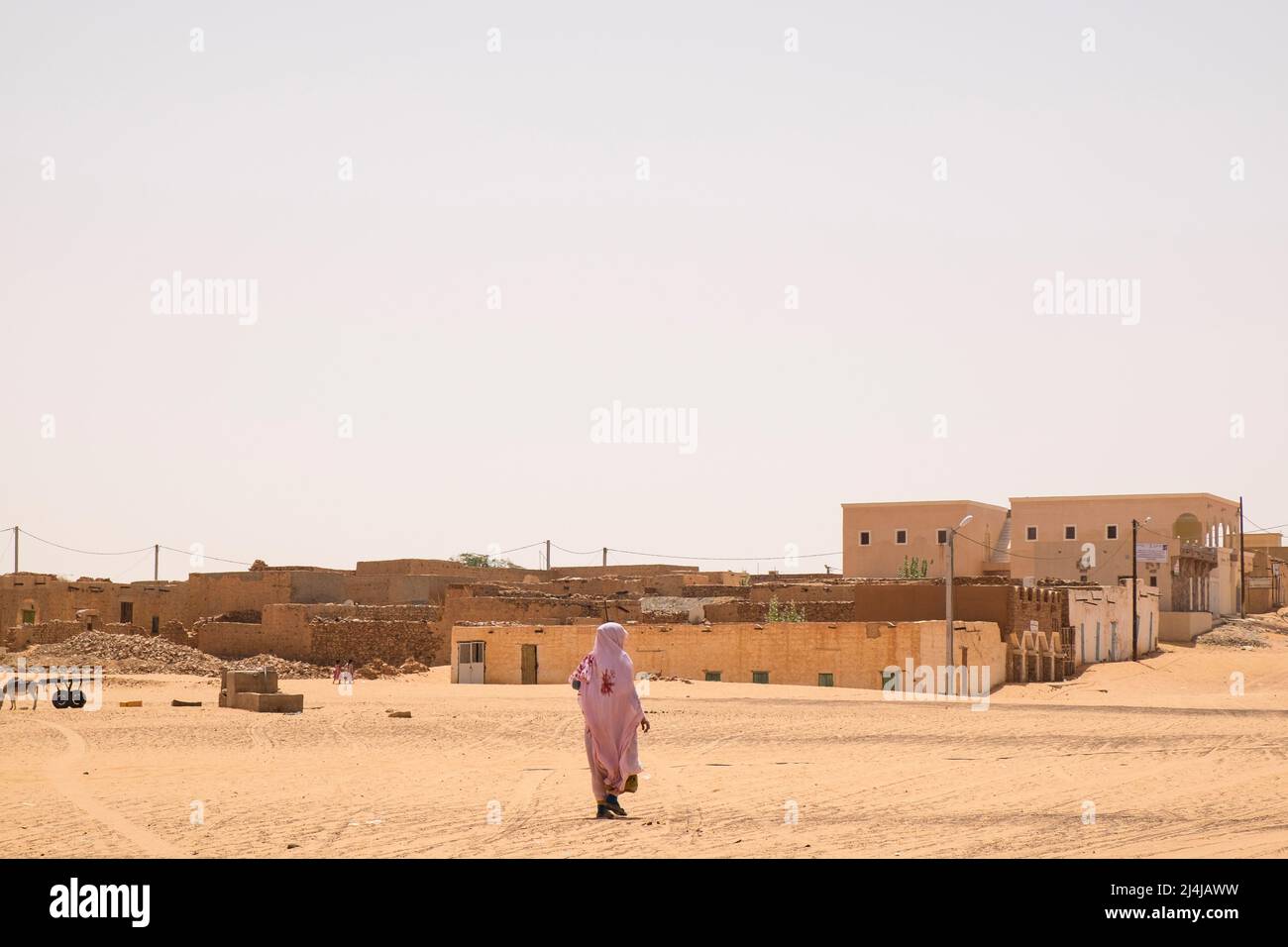 Mauritania, Chinguetti, casco antiguo Foto de stock