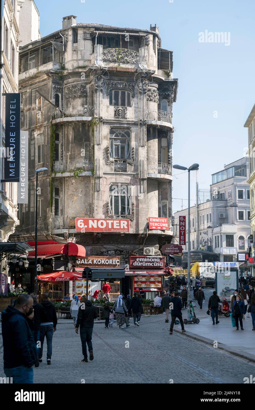 Türkei, Estambul, Eminönü, Büyük Postane Caddesi, Vlora Hani, Foto de stock