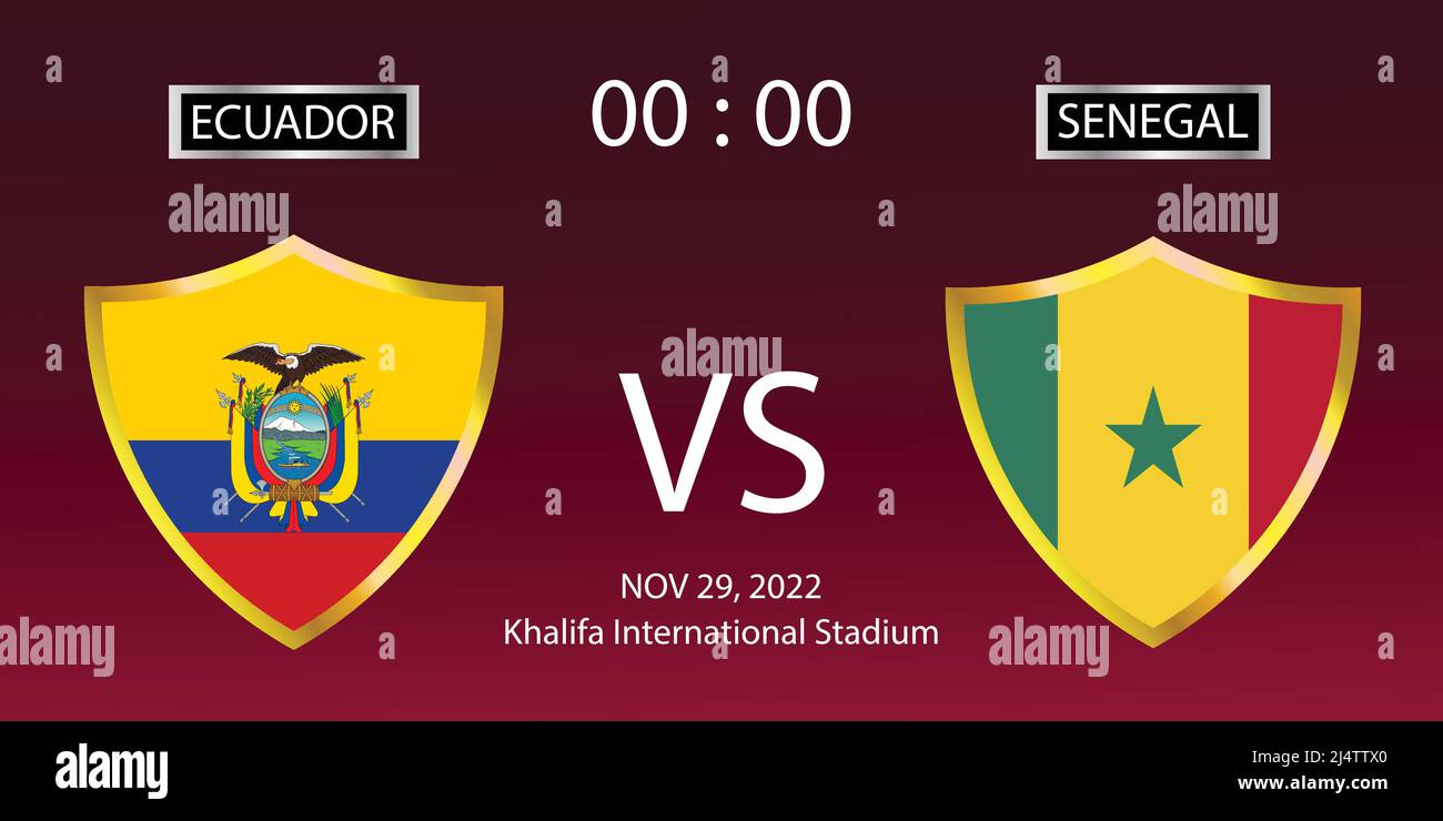 Copa Mundial De La Fifa Qatar 22 Agrupar Coincidencias De Etapa Ecuador Contra Senegal Partido 35 Ilustracion De Vectores Eps 10 Imagen Vector De Stock Alamy Copa Mundial De La Fifa Qatar 22 Agrupar Coincidencias De Etapa Ecuador Contra Senegal Partido 35 Ilustracion De Vectores Eps 10 Imagen Vector De Stock Alamy