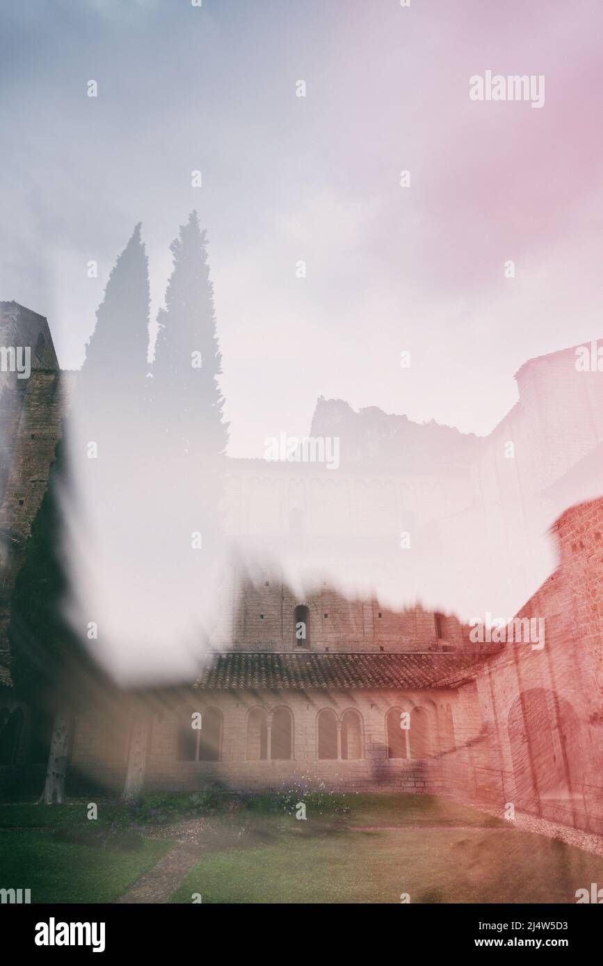 Château du Géant (castillo de Giant) visto desde el claustro de la