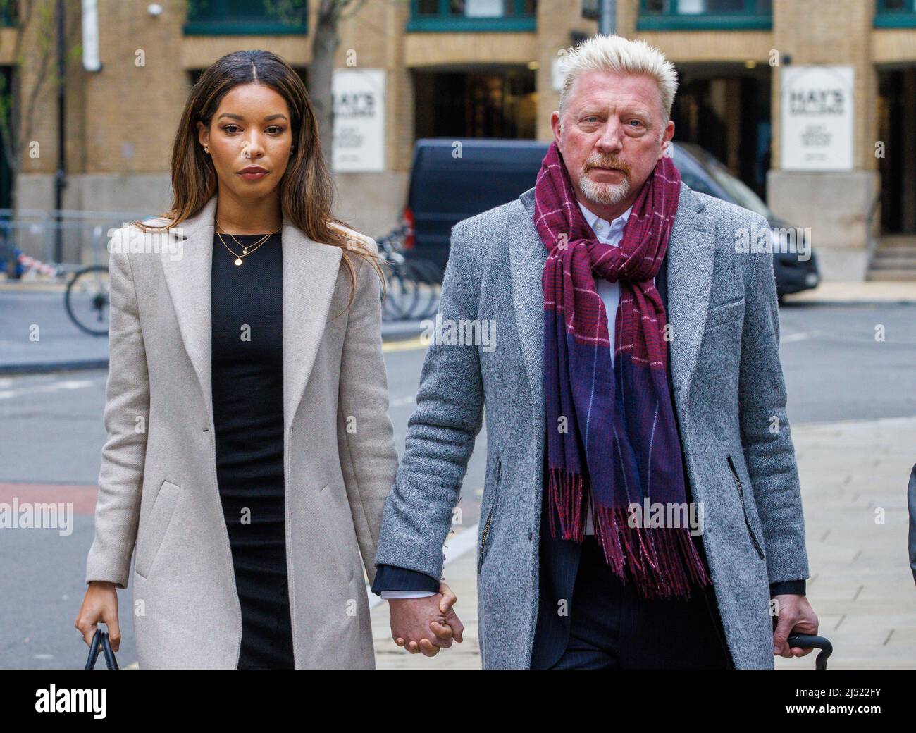 Seis veces ganador de Grand Slam, Boris Becker en Southwark Crown Court