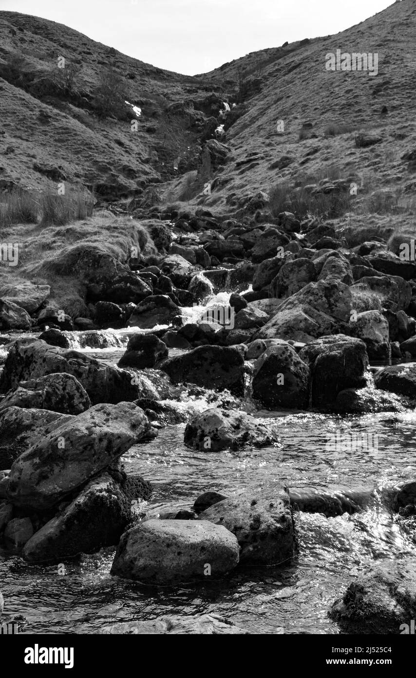 Birkhouse Moor stream Lake District Cumbria Foto de stock