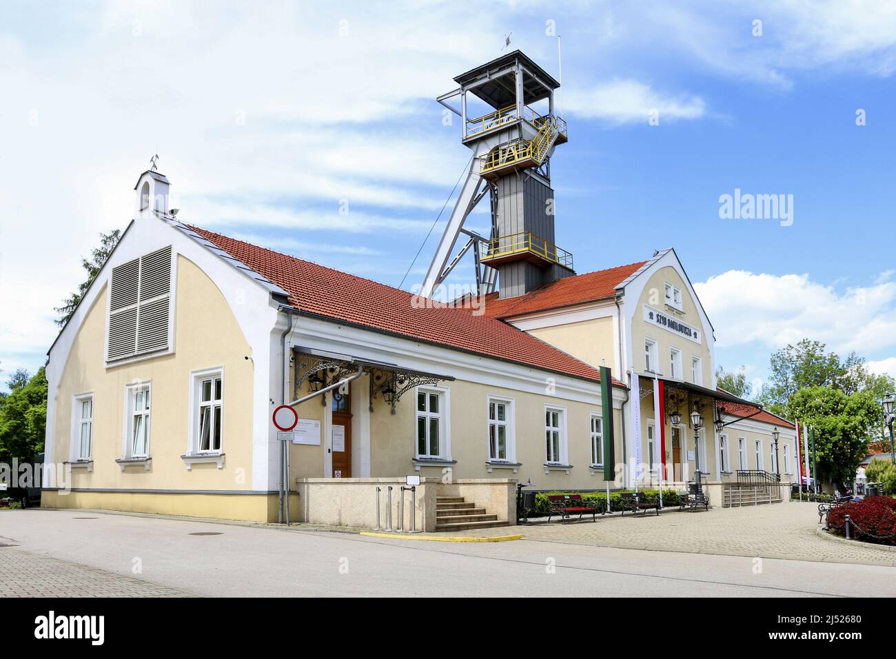 El eje de Danilowicz en la mina de sal de Wieliczka, Polonia. Foto de stock