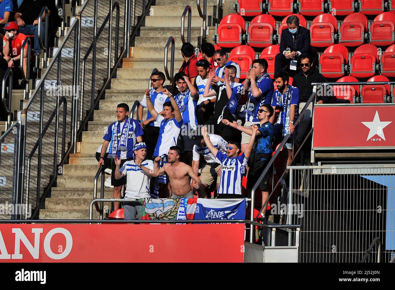 Mallorca, España. 19th de Abr de 2022. La Liga Española La Liga MALLORCA vs Alaves en el estadio Son Moix, Mallorca 19 abril, 2022 900/Cordon Press Credit: CORDON PRESS/Alamy Live News Foto de stock