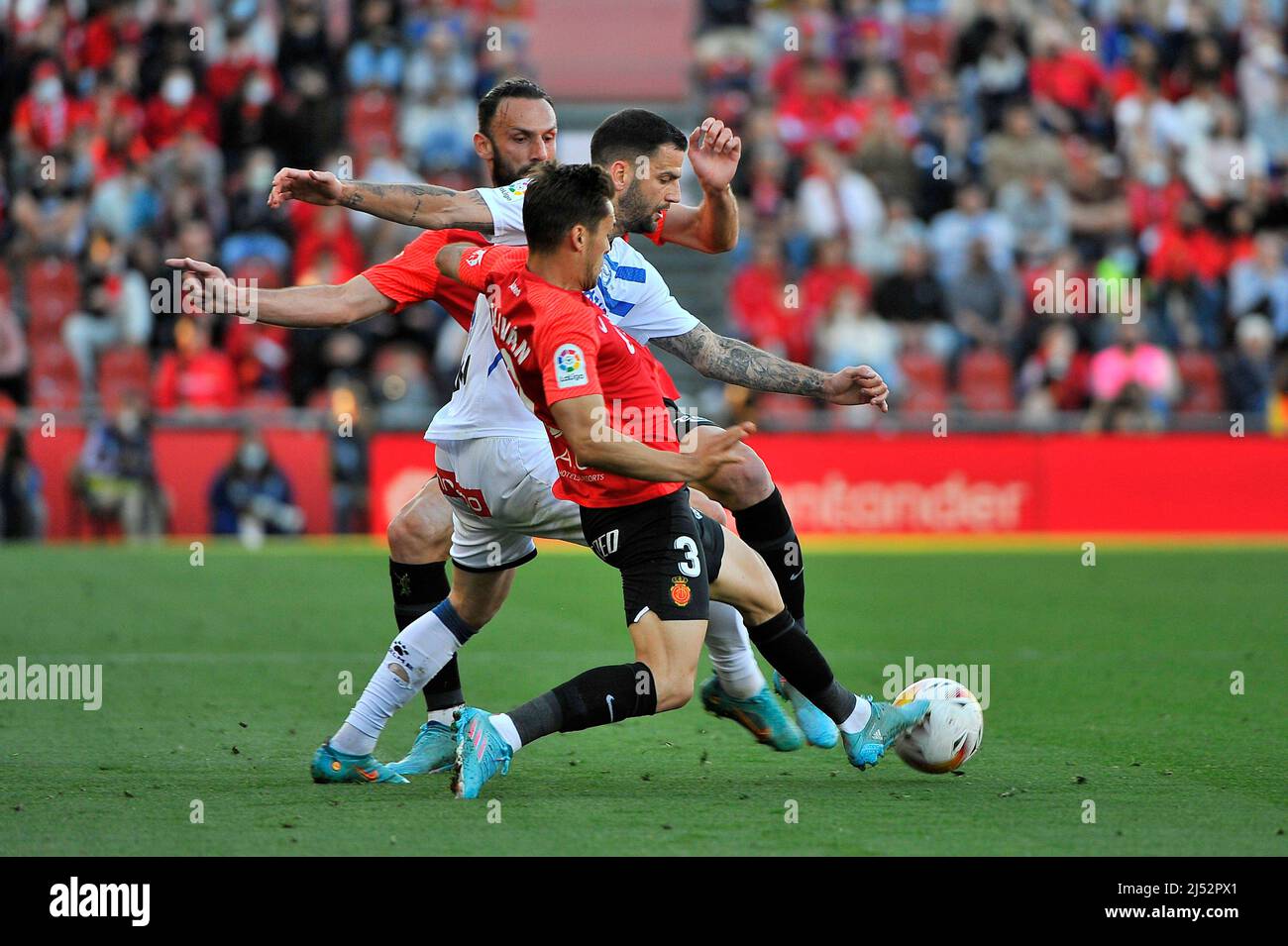 Mallorca, España. 19th de Abr de 2022. La Liga Española La Liga MALLORCA vs Alaves en el estadio Son Moix, Mallorca 19 abril, 2022 900/Cordon Press Credit: CORDON PRESS/Alamy Live News Foto de stock