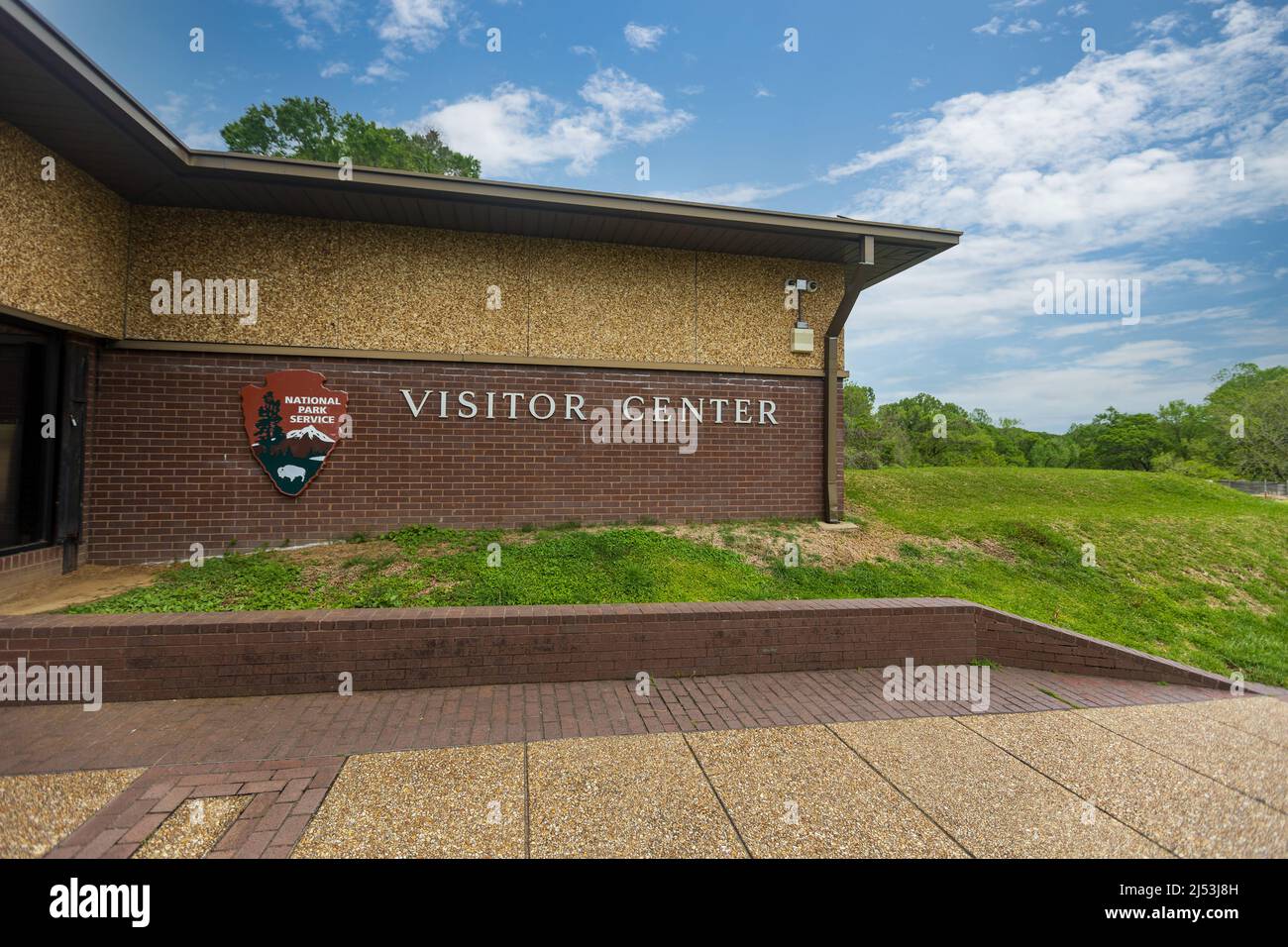 Vicksburg, MS - 18 de abril de 2022: Centro de Visitantes del Servicio de Parques Nacionales Foto de stock